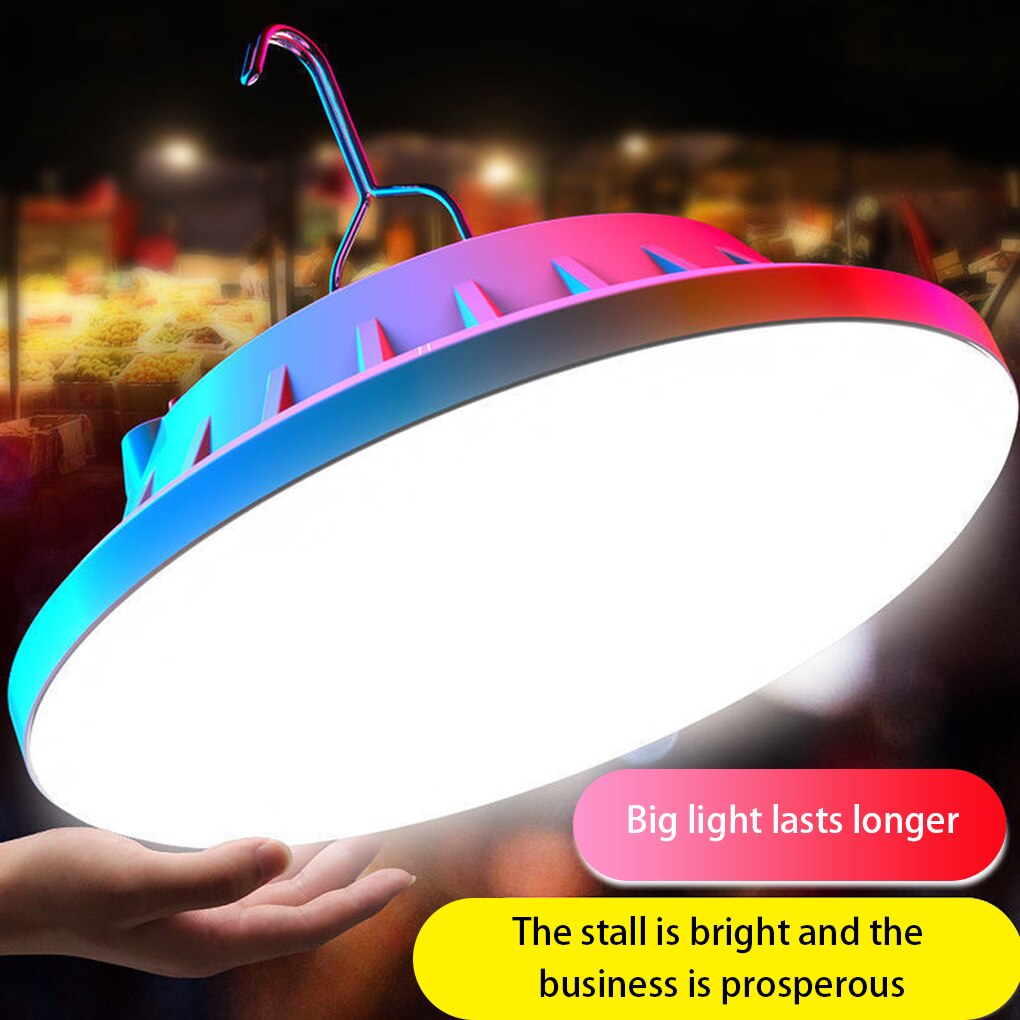 300W 충전식 LED 전구 램프 원격 제어 태양열 충전 랜턴 휴대용 비상 야간 시장 라이트 야외 캠핑 홈